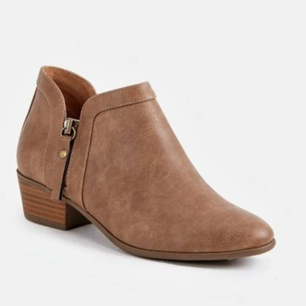 Just Fab Women's Light Brown Ankle Boots